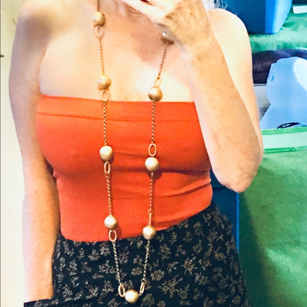 Bundle/set of 2 TUBE TOPS🧡🍷- S - Picture 2 of 13